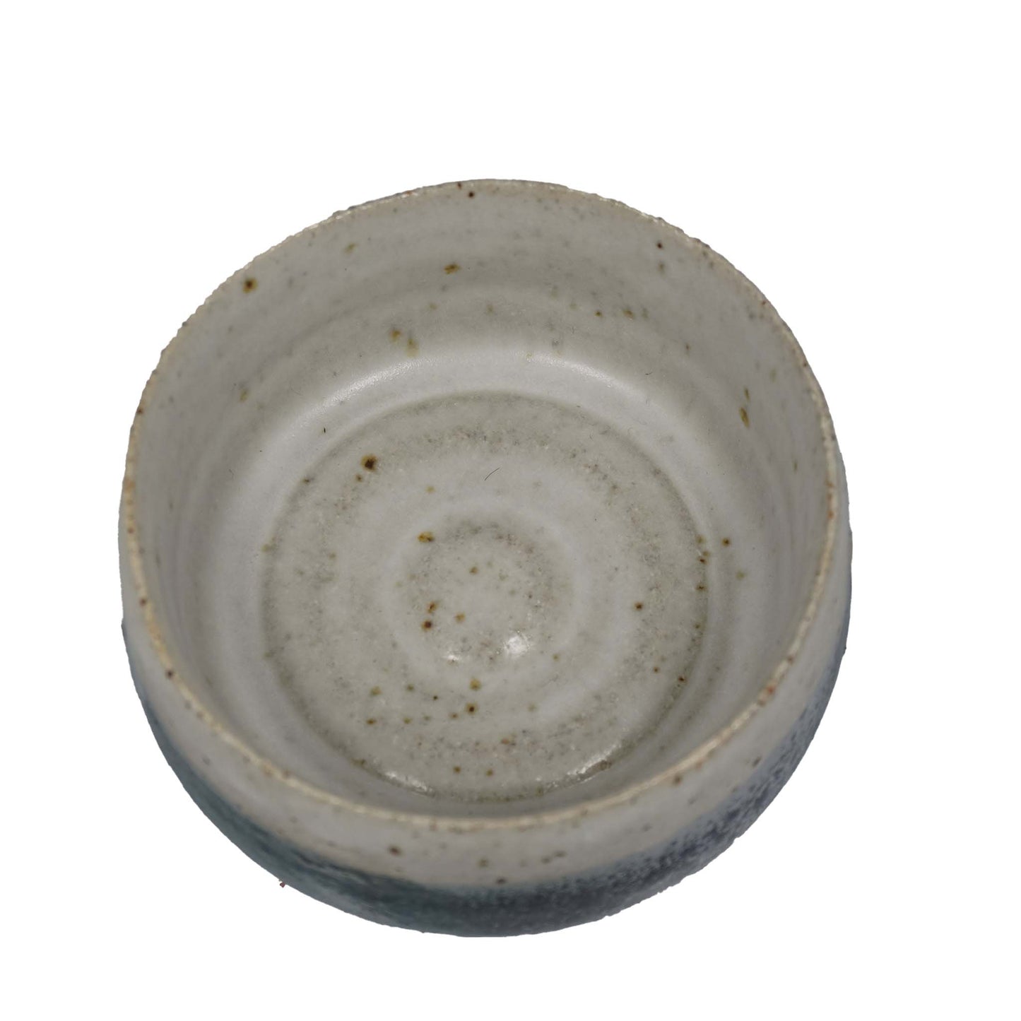 Two-Tone Ceramic Bowl with Blue Base
