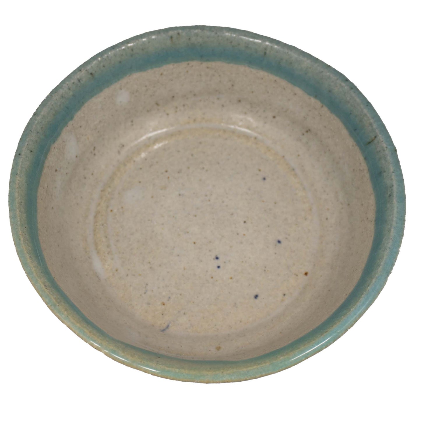Turquoise Rim Ceramic Bowl