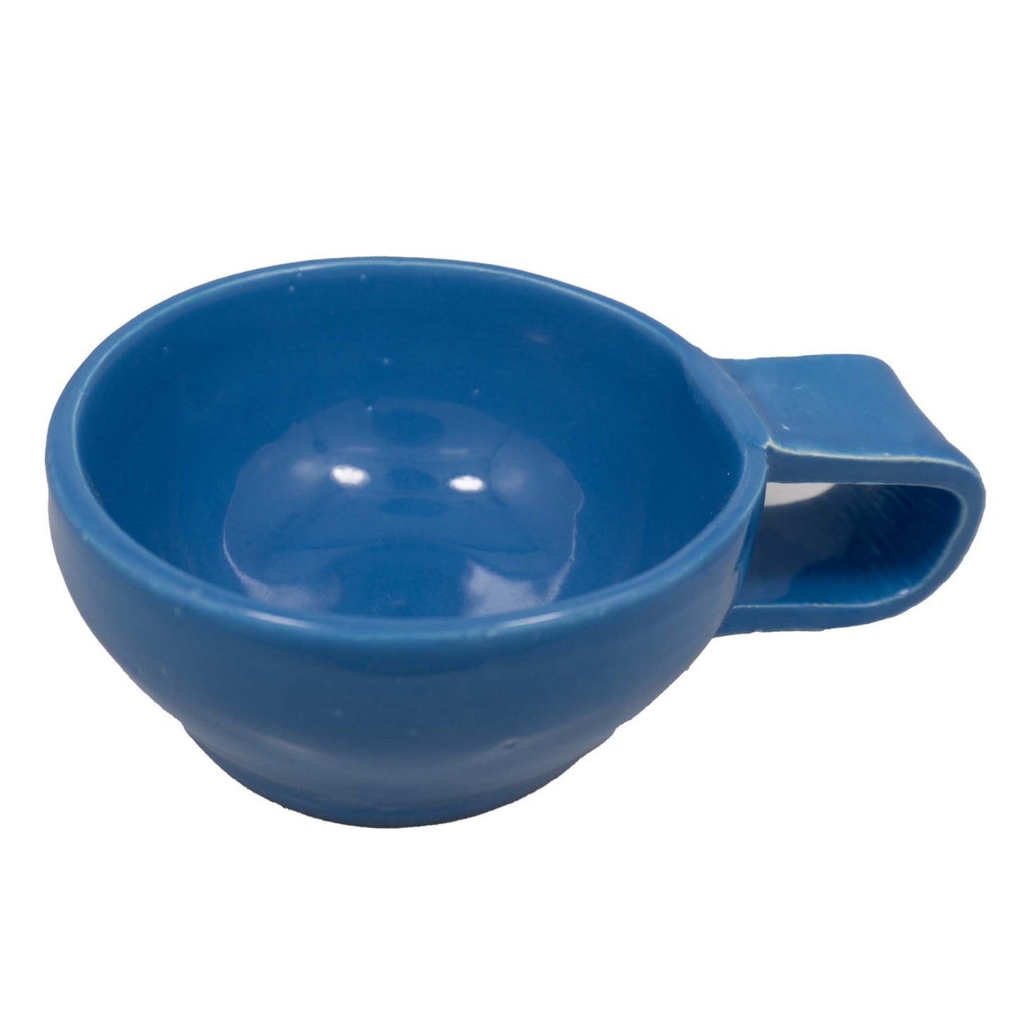 Colored Ceramic Cup with Wide Handle