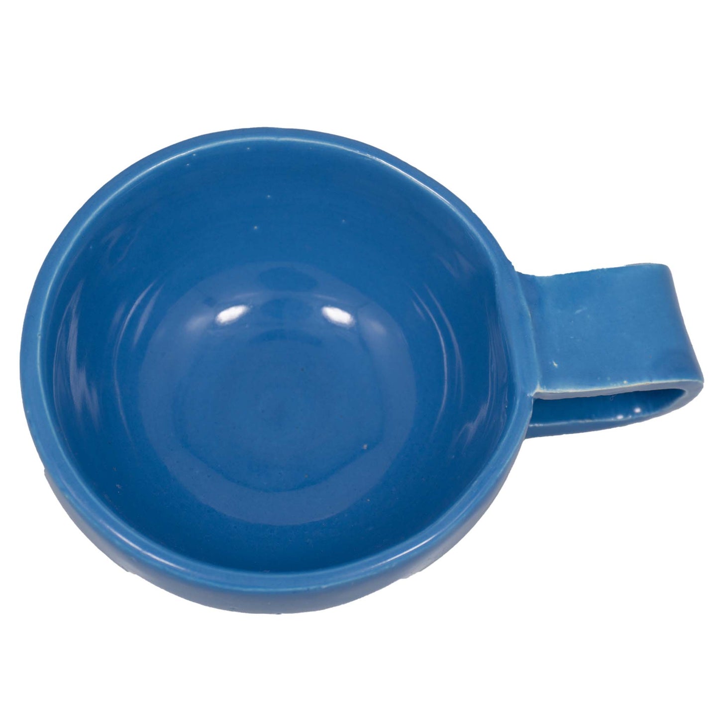 Colored Ceramic Cup with Wide Handle